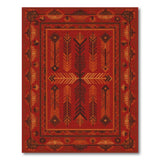 Red Southwestern Arrow Area Rug