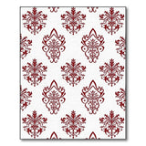 Traditional Persian Elegant Red Damask Floral Area Rug