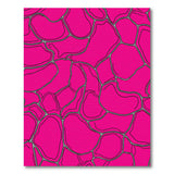 Pink Cell Structure Abstract Area Rug