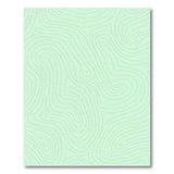 Mint Green Gold Contour Wave Area Rug