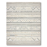 Beige and Neutral Beige Grey Heritage Tribal Area Rug