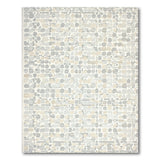 Neutral Geometric Circles Area Rug