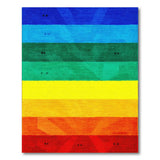 Vibrant Rainbow Stripe Geometric Rug