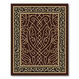 Gold and Silver Ornate Gold Persian Area Rug