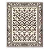 Cream Beige Traditional Persian Motif Rug
