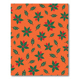 Festive Orange Holly Berry Area Rug
