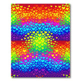 Rainbow Heart Kids Washable Area Rug