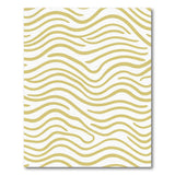Abstract Area Gold Wave Abstract Area Rug