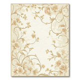 Elegant Beige Floral Vintage Area Rug