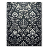 Royal Crown Lotus Damask Area Rug
