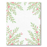 Pink Blossom Branch Floral Area Rug