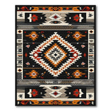 Bold Southwestern Geometric Diamond Rug