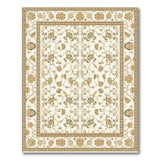 Ivory Gold Traditional Persian Floral Rug