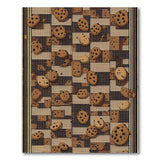 Chocolate Chip Cookie Checkerboard Area Rug