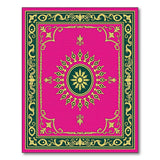 Pink Ornate Sunburst Medallion Rug
