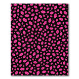 Vibrant Pink Lips Scatter Area Rug