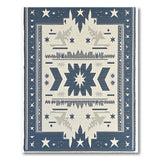 Navy Blue Southwestern Star Geometric Rug