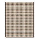 Rustic Brown Tan Plaid Area Rug