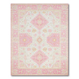 Blush Pink Ivory Persian Area Rug
