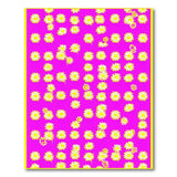 Vibrant Pink Daisy Scatter Area Rug