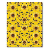Vibrant Sunflower Floral Yellow Area Rug