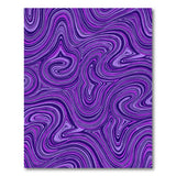 Purple Swirl Wave Abstract Area Rug