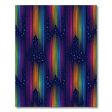 Vibrant Rainbow Star Geometric Area Rug