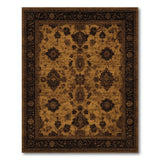 Brown and Tan Brown Tan Persian Floral Area Rug