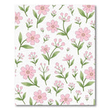 Whimsical Pink Floral Area Rug