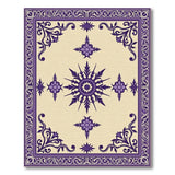 Purple Medallion Persian Area Rug