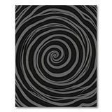 Hypnotic Spiral Black Area Rug