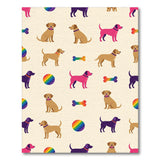Colorful Cartoon Dogs Kids Area Rug