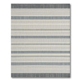 Geometric Modern Modern Grey Striped Textured Area Rug