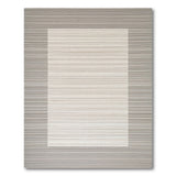 Grey Modern Grey Striped Border Area Rug