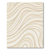 Beige Organic Wave Abstract Area Rug