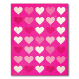 Pink Playful Pink Hearts Tufted Area Rug