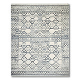 Grey Geometric Hexagon Area Rug