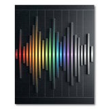 Rainbow Spectrum Bar Geometric Area Rug