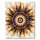 Radiant Sunburst Mandala Area Rug