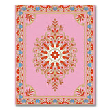 Pink Persian Star Medallion Area Rug
