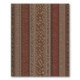 Brown Tan Vertical Striped Southwestern Area Rug
