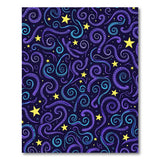 Purple Star Swirl Area Rug