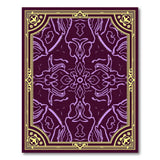 Ornate Purple Persian Border Rug