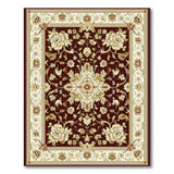 Luxurious Traditional Persian Red Floral Medallion Rug