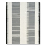Black and White Modern Black White Vertical Stripe Area Rug
