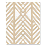 Geometric Modern Beige Interlocking Geometric Area Rug