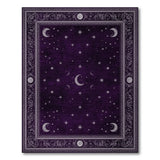 Purple Celestial Moons and Stars Area Rug