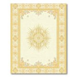 Golden Sunburst Floral Area Rug