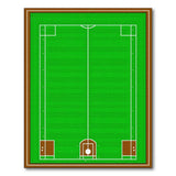 Soccer Field Green Area Rug