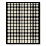 Rustic Farmhouse Black and White Black White Checkered Farmhouse Area Rug